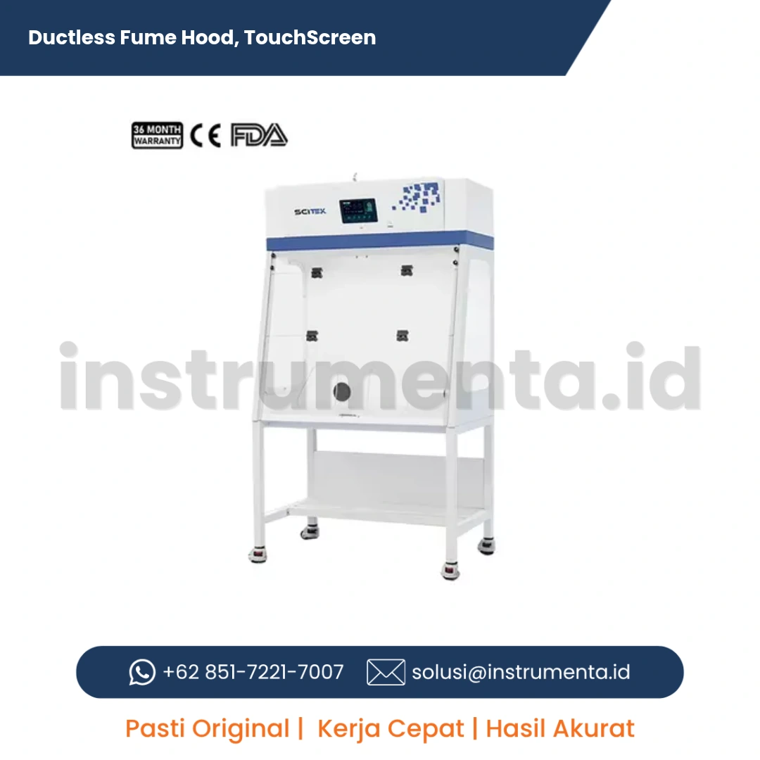 Authorized Distributor Ductless Fume Hood SCITEK FMH-DL Series Lemari Asam Tanpa Pipa Touchscreen Filter Karbon Aktif Vapor Laboratorium